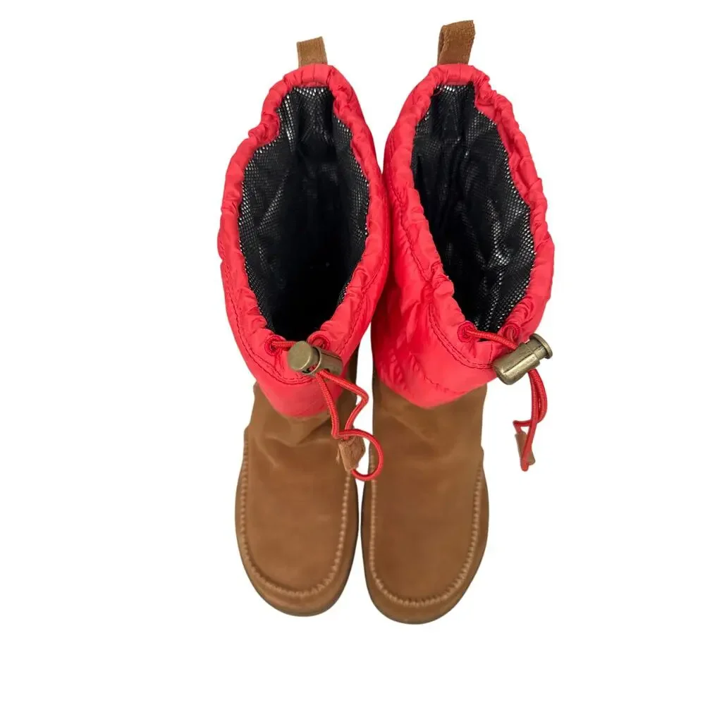 Columbia Pile Trooper Woman’s Suede Leather Mule Hiking Shoes brown Size 6